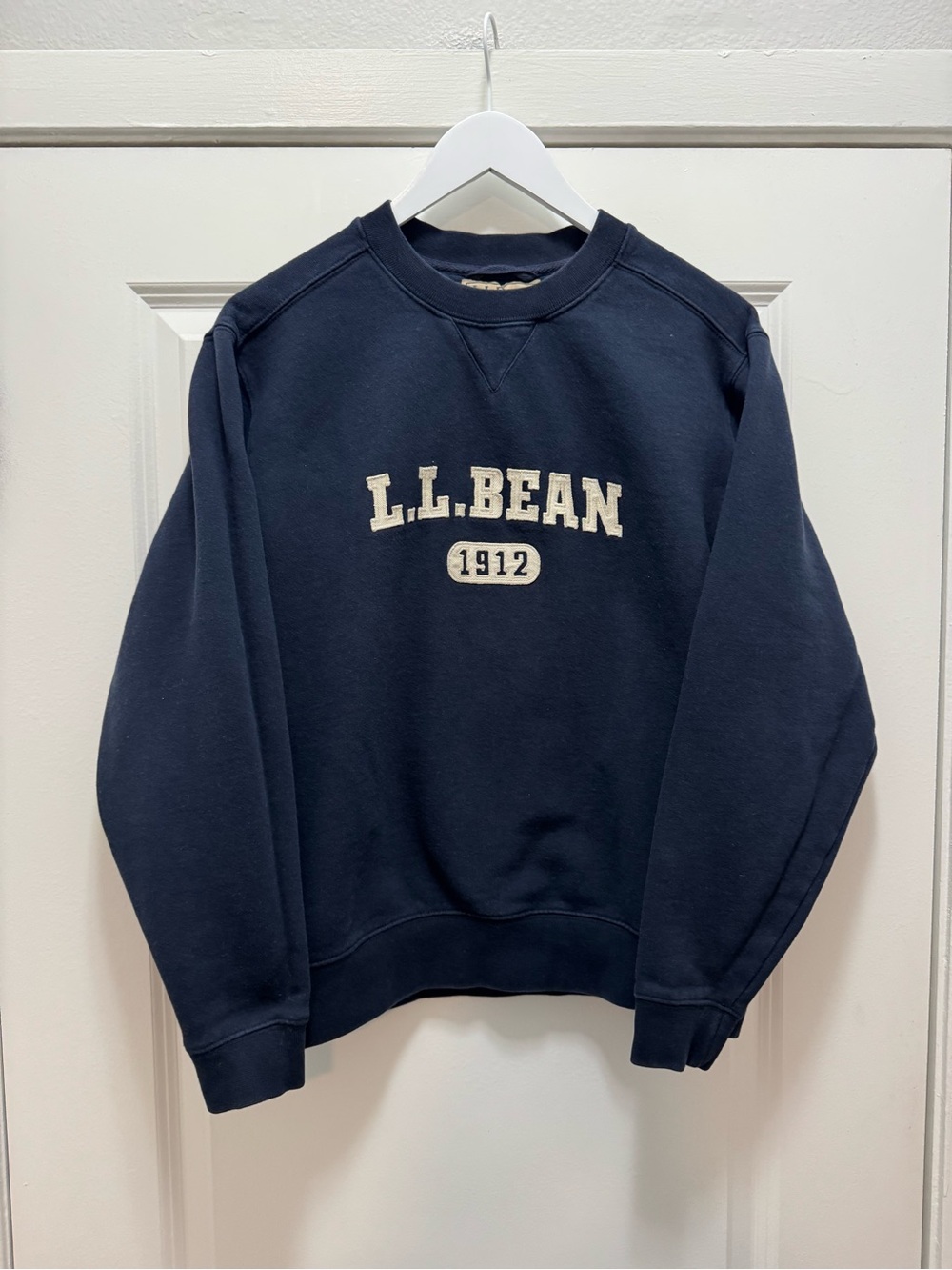 Vintage LL Bean 1912 Navy Heavyweight Sweatshirt Embroidered